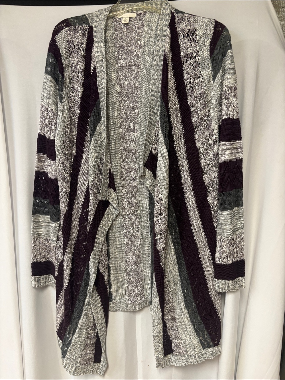 Women's Multicolor Knit Cardigan Sweater